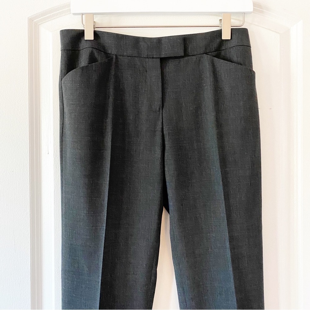 LAFAYETTE 148 Gray Wool Blend Trousers Size 0 Career - Picture 4 of 9